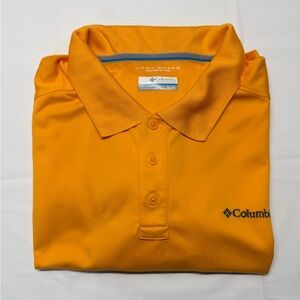 Columbia Men’s Short-Sleeve Polo — Orange